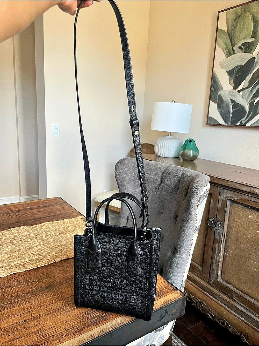 Marc Jacobs Standard Supply Workwear Mini Leather Tote Bag Black Like New
